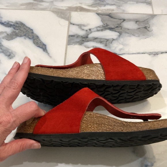 Red Birkenstock Papiillio sandals with sparkle! - Picture 2 of 6